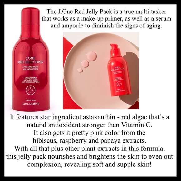 J One Skincare Jone Red Jelly Pack Primer Anti Aging Serum Poshmark